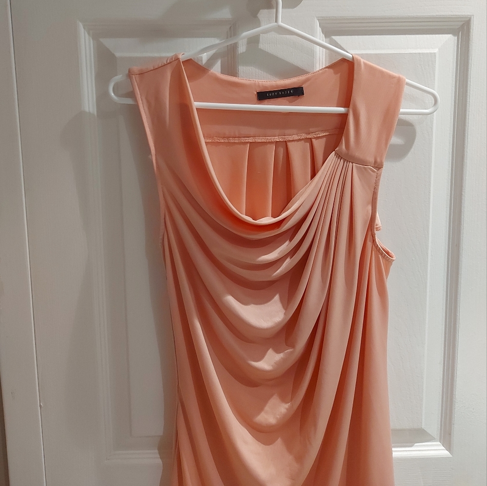 Suzy Shier | Draped Sleeveless Top - Picture 2 of 7